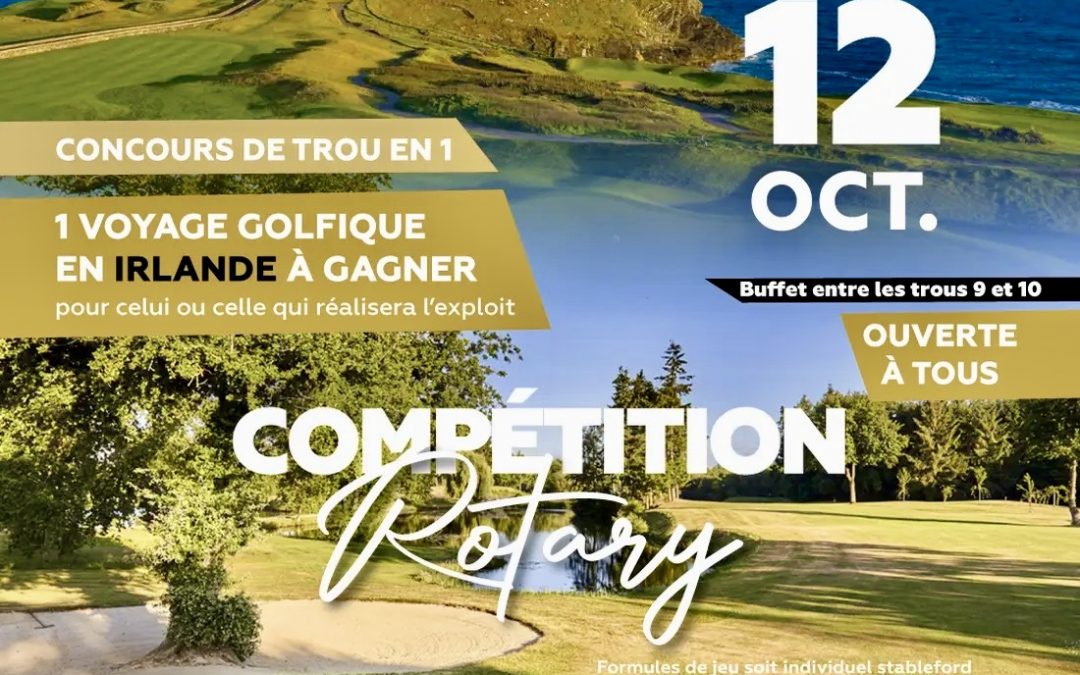 12 octobre – Golf caritatif / Rotary Club Bruz